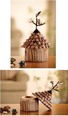 Bird House Box Faux Wood