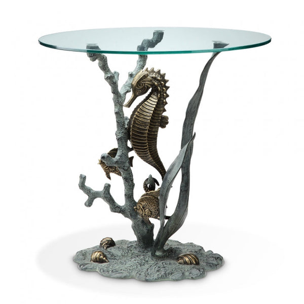 Seahorse End Table - Seven Dolphins