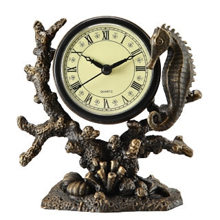 Seahorse Clock - Seven Dolphins