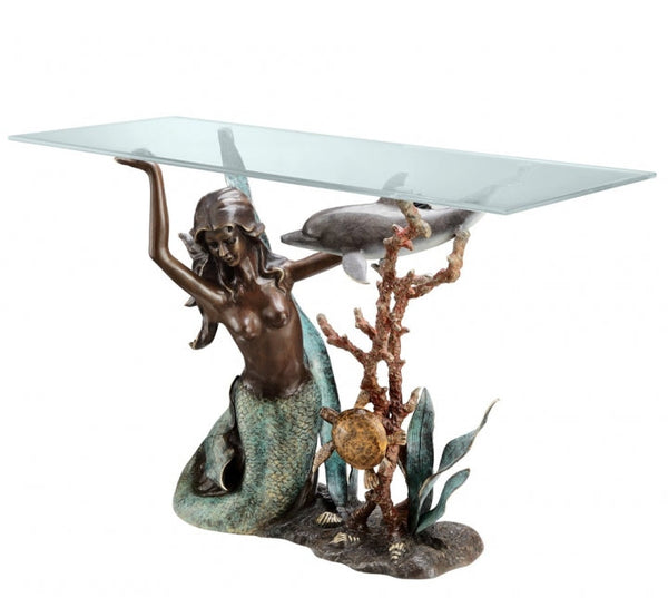 Mermaid & Dolphin Sofa Table (Limited Edition) - Seven Dolphins