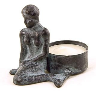 Mermaid Tea Lite Holder - Seven Dolphins