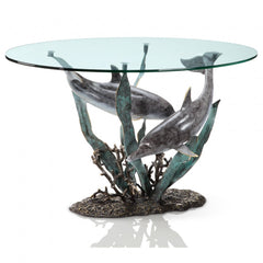 Dolphin Duet Coffee Table - Seven Dolphins