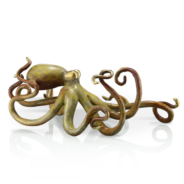 Octopus Tan Hot Patina Sculpture