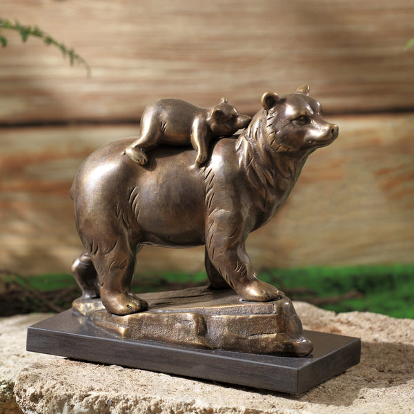 Bear and Cub Naptime Sculpture
