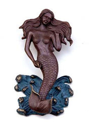 Mermaid Door Knocker Brass