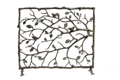 Bird and Branch Fireplace Screen