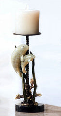 Manatee Pillar Candle Holder Deluxe