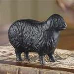 Sheep Sculpture Black