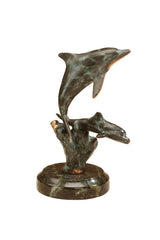 Dolphin Sculpture Mother and Baby