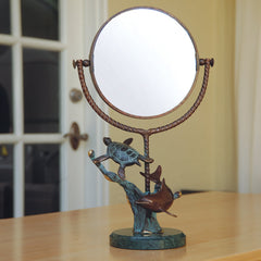 Dolphin and Sea Turtle Make-Up Mirror