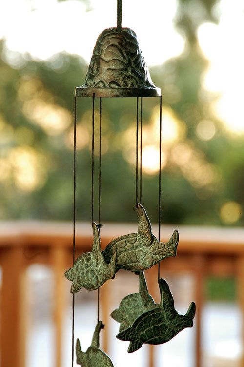 Sea Turtle Wind Chime - Seven Dolphins