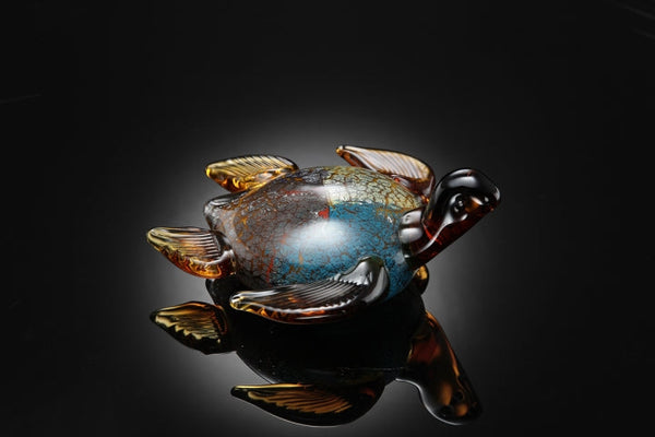 Sea Turtle Sculpture Glass