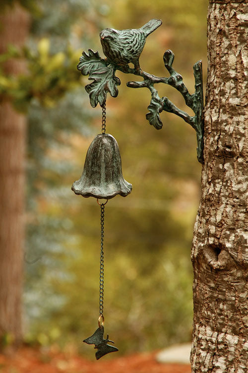 Bird and Butterfly Garden Bell - Seven Dolphins