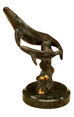 Whale with Young Sculpture