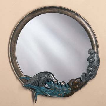 Manatee Wall Mirror - Seven Dolphins