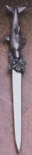 Dolphin Letter Opener Pewter