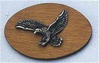 Eagle Magnets Set of 5 Pewter and Wood Wildlife Inspired Magnets