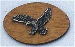 Eagle Magnets Set of 5 Pewter and Wood Wildlife Inspired Magnets