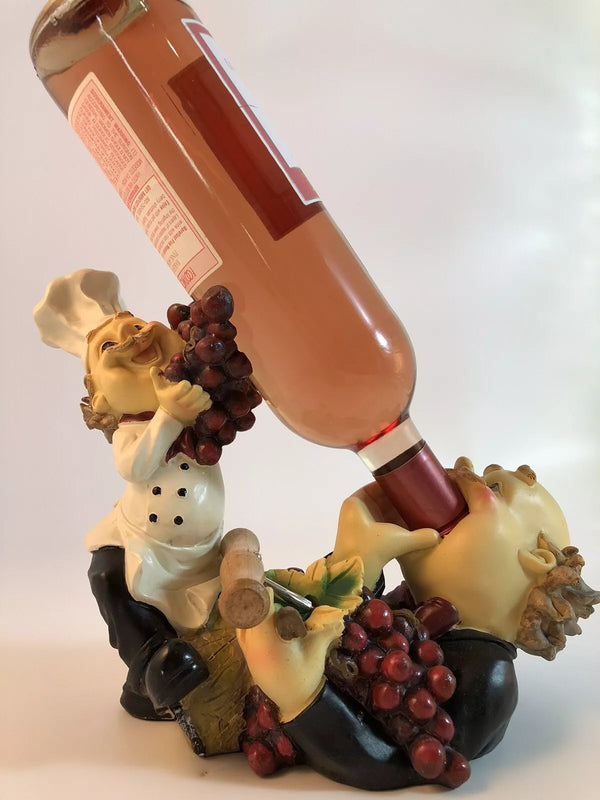 Chef Sculpture Wine Holder