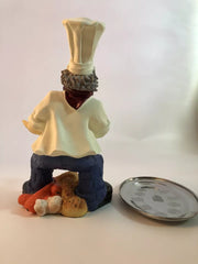 Chef Tray Holder Figurine