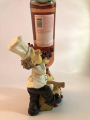 Chef Sculpture Wine Holder