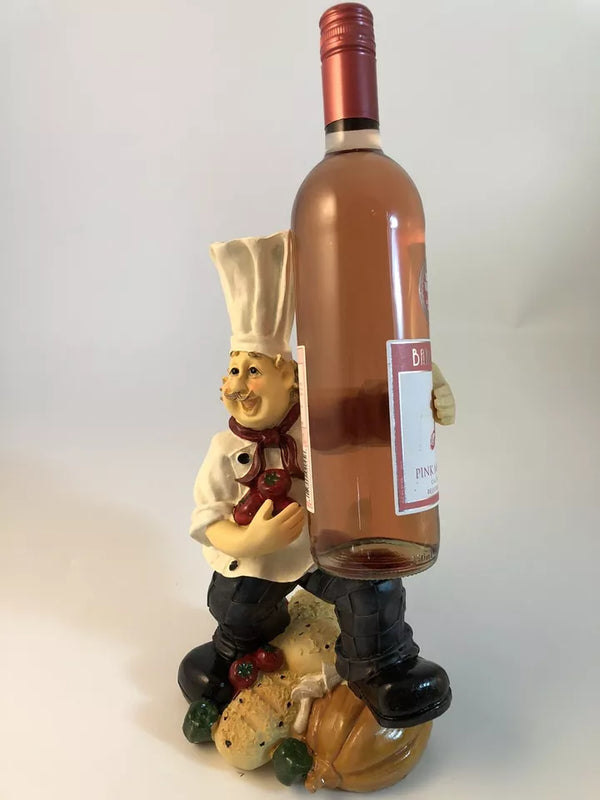 Standing Chef Wine Holder
