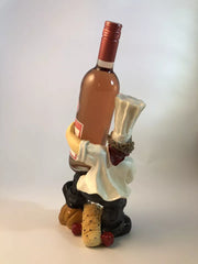 Standing Chef Wine Holder
