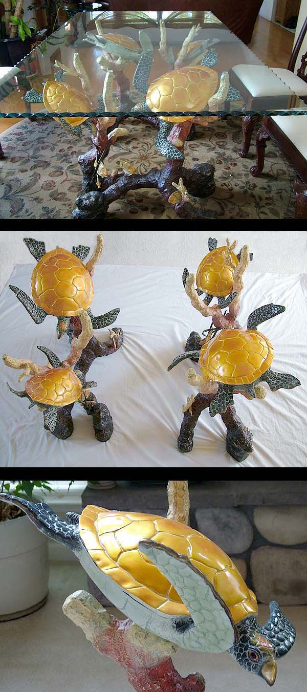 Sea Turtle Dining Table Fine Art